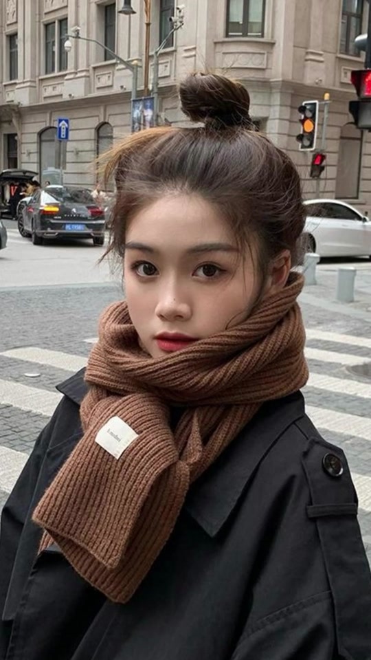 厚围巾女款爆款2024新款 - 抖音