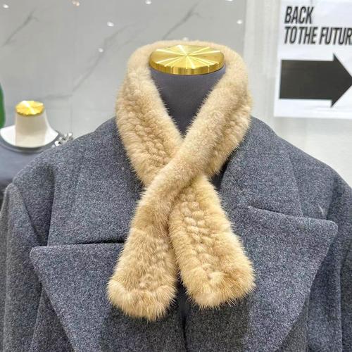 水貂毛编织围巾女厂家,品牌,图片,热帖